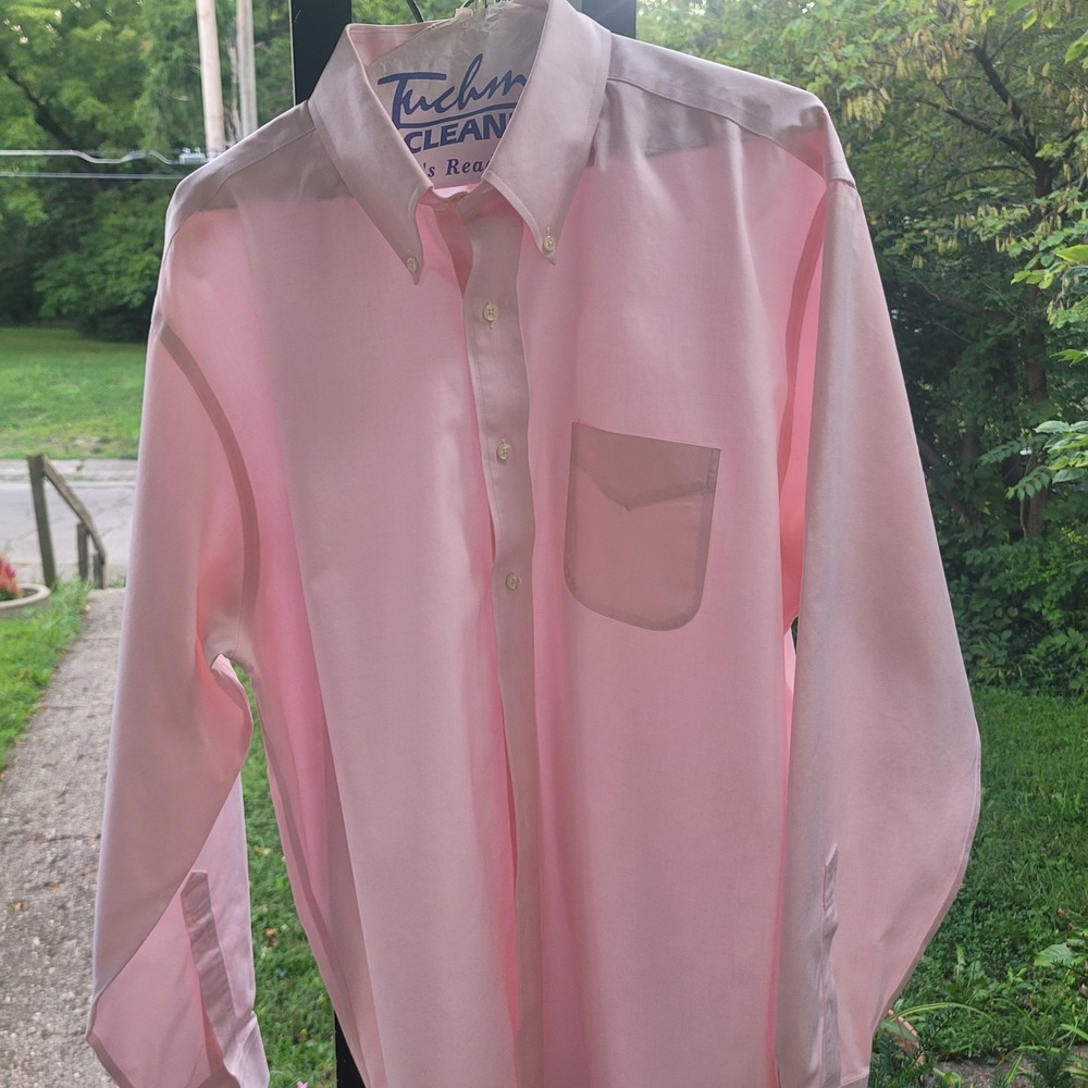 Brooks Brothers Men's Long Sleeve Button Down Pink Size Xl